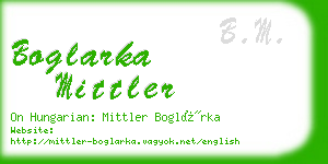 boglarka mittler business card